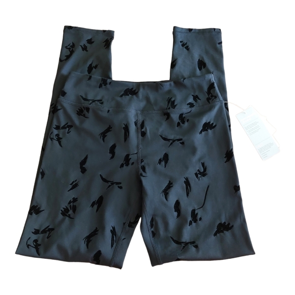 Zella Girl High Waist Legging in Black Tila Flock Size XL(14-16) - Picture 2 of 7